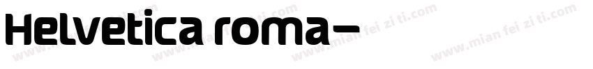 Helvetica roma字体转换